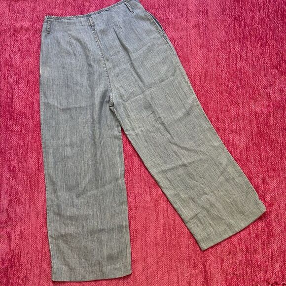 Rails Jess Linen Blend Chambray Wide Leg Pants Blue Size Medium - Picture 6 of 13
